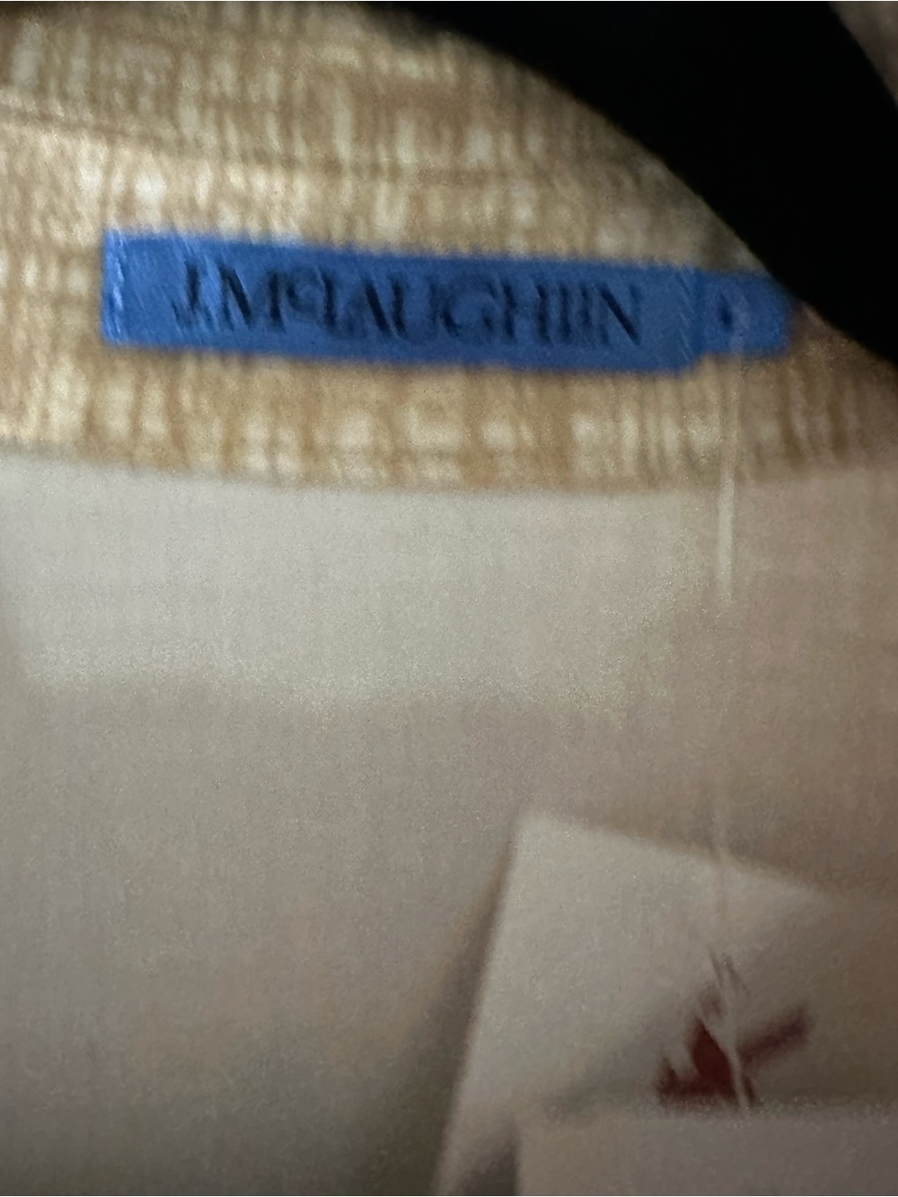 J McLaughlin Long Sleeve Beige Shirt Dress with Waist Tie new w tags - Picture 4 of 5
